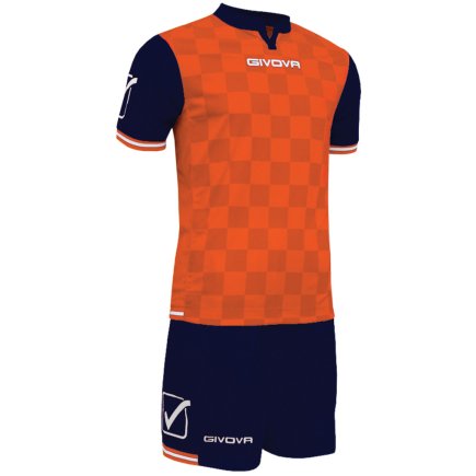 Футбольная форма Givova KIT COMPETITION цвет: оранжевый/синий