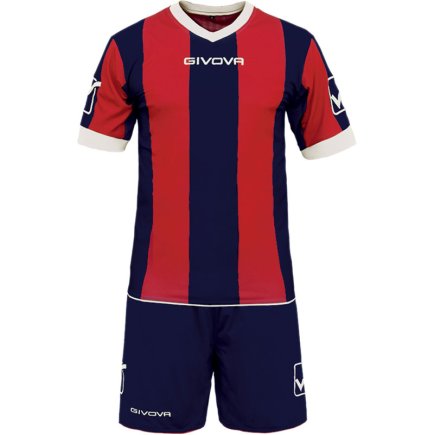 Футбольная форма Givova KIT CATALANO MC цвет: красный/синий