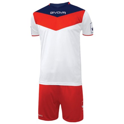 Футбольная форма Givova KIT CAMPO цвет: белый/красный