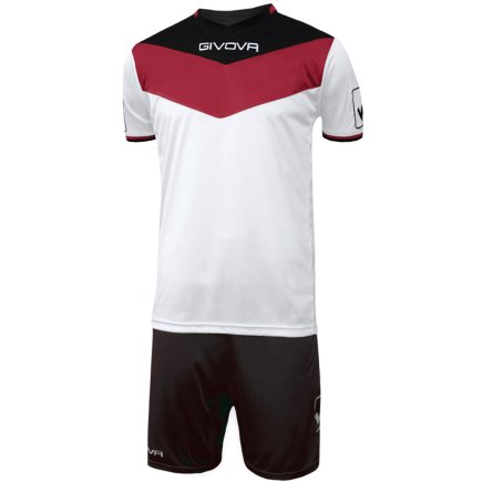 Футбольная форма Givova KIT CAMPO цвет: белый/чорный