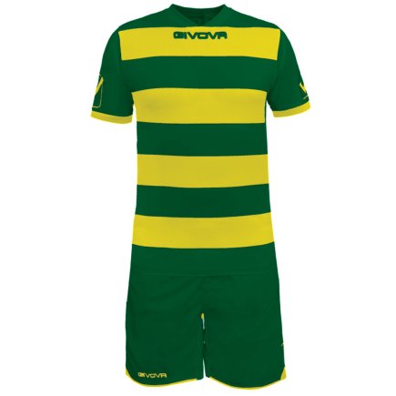 Футбольная форма Givova KIT RUGBY цвет: желтый/зеленый