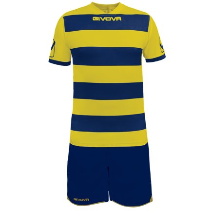 Футбольна форма Givova KIT RUGBY колір: жовтий/темно-синій