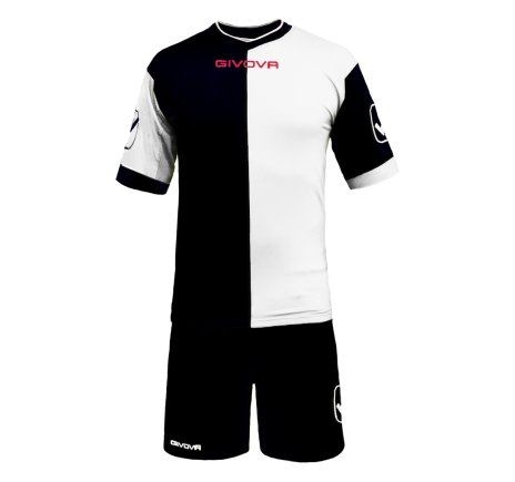 Футбольная форма Givova KIT COMBO MC цвет: черный/белый