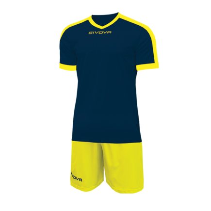 Футбольная форма Givova KIT REVOLUTION цвет: темно-синий/желтый
