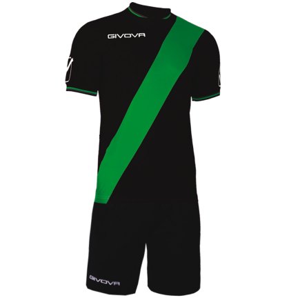 Футбольна форма KIT PLATE колір: чорний/зелений