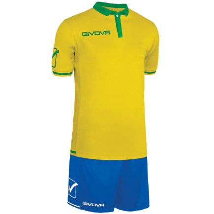 Футбольная форма Givova KIT WORLD цвет: желтый/синий