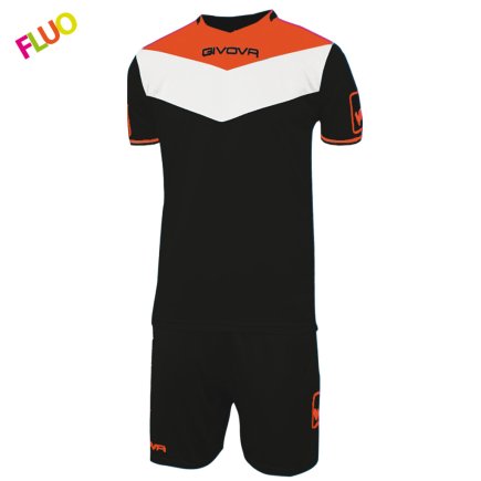 Футбольна форма KIT CAMPO FLUO колір: чорний/помаранчевий