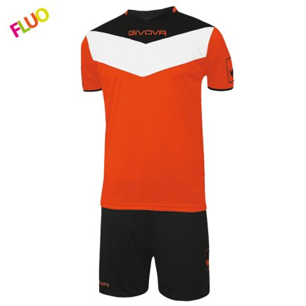 Футбольная форма Givova KIT CAMPO FLUO цвет: оранжевый/черный