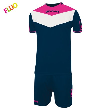 Футбольна форма KIT CAMPO FLUO колір: темно-синій/рожевий