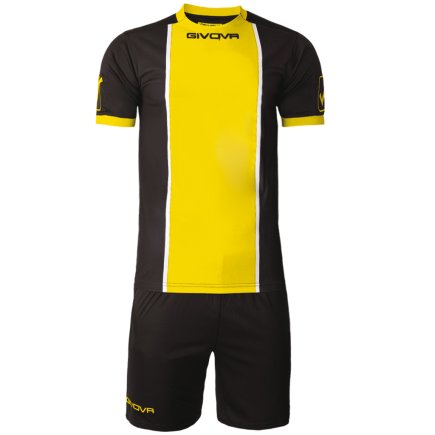 Футбольная форма Givova KIT PARIS цвет: черный/желтый