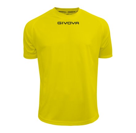 Футболка ігрова Givova SHIRT Givova ONE колір: жовтий Футболка ігрова Givova SHIRT Givova ONE колір: жовтий