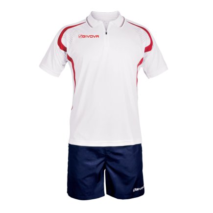 Футбольная форма Givova Kit Easy цвет: белый/красный/синий
