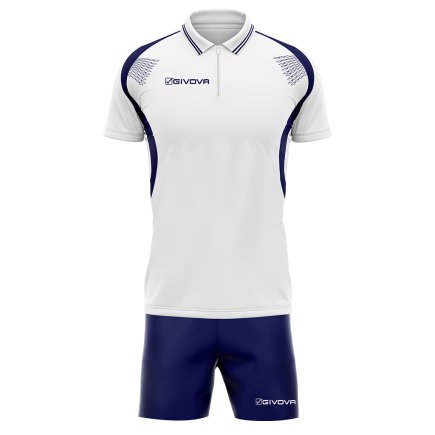 Футбольная форма Givova Kit Easy цвет: белый/синий
