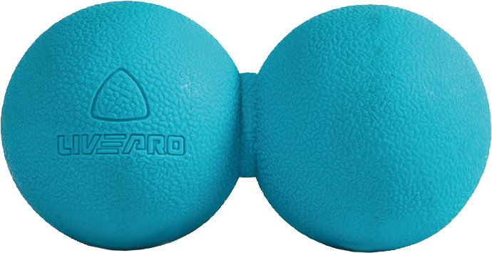Двойной мячик для массажа LivePro 14х6.5см LP8502