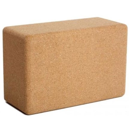 Блок для йоги пробковый LiveUp Yoga Brick 22,9х15,2х7,6 см LS3234