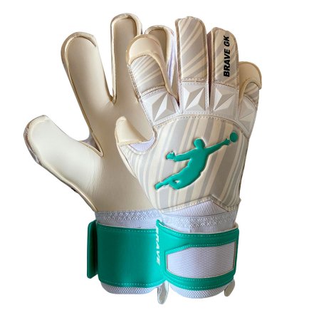 Воротарські рукавиці Brave GK Rescuer колір: білий Воротарські рукавиці Brave GK Rescuer колір: білий