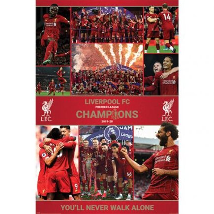 Постер Ліверпуль Liverpool FC Premier League Champions