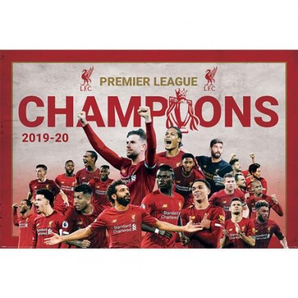 Постер Ливерпуль Liverpool FC Premier League Champions