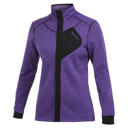 Куртка флисовая Craft Warm Jacket  1901671 женская цвет: фиолетовый