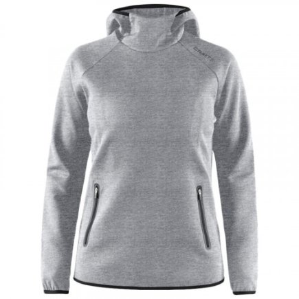 Толстовка Craft Emotion Hood Sweatshirt 1905787-950000 жіноча колір: сірий