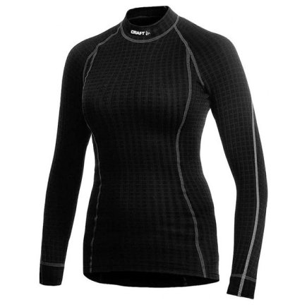 Футболка с длинным рукавом Craft Warm Wool CN 194619-1999 женская цвет: черный
