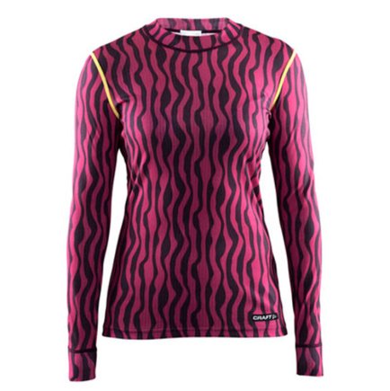 Футболка з довгим рукавом Craft Mix and Match LS 1904508-2043 жіноча колір: рожевий / чорний