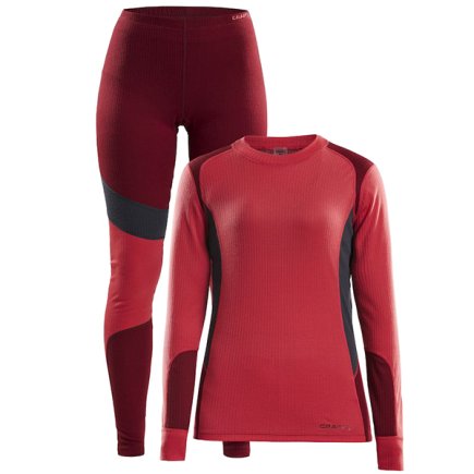 Комплект термобілизни Craft Baselayer Set 1905331-481488 жіноча колір: червоний