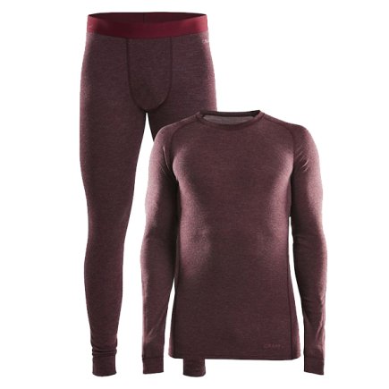 Комплект термобілизни Craft Merino 180 Set Man 1907888-488200 колір: бордовий