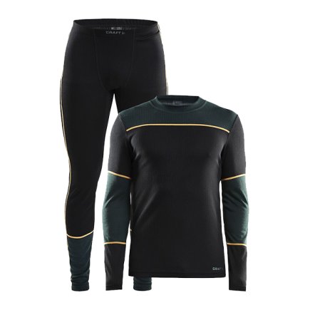 Комплект термобілизни Craft Baselayer Set Man 1905332-998675 колір: чорний / зелений