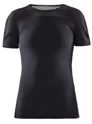 Футболка спортивная Craft UNTMD SS Warpknit Tee Woman 1907666-999000 женская цвет: черный
