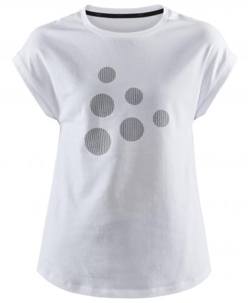 Футболка спортивная Craft ARCH PRINTED TEE JR 1908871-900000 детская цвет: белый