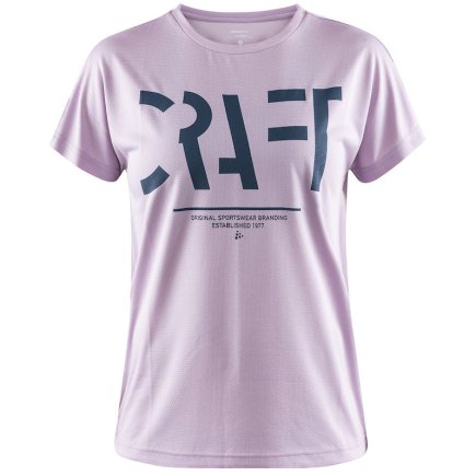 Футболка спортивная Craft Eaze SS Logo Mesh Tee Woman 1907019-712000 женская цвет: розовый