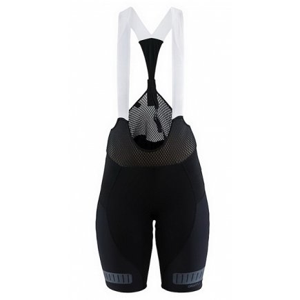 Велотріко Craft Hale Glow Bib Shorts 1907131-999000 жіночі колір: чорний / білий