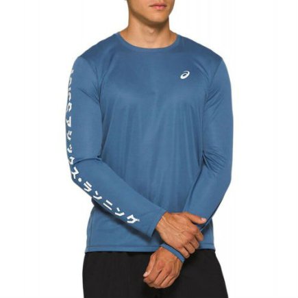 Футболка с длинным рукавом Asics KATAKANA LS TOP 2011A818-400 цвет: синий