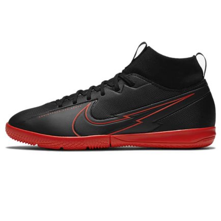 Обувь для зала Nike Jr. Mercurial SUPERFLY 7 Academy IC AT8135-060 цвет: черный детские