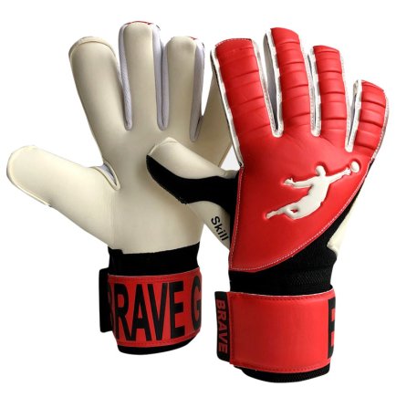 Вратарские перчатки Brave GK SKILL цвет: красный Вратарские перчатки Brave GK SKILL цвет: красный