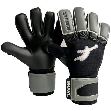 Вратарские перчатки Brave GK UNIQUE GRAPHITE цвет: черный/серый