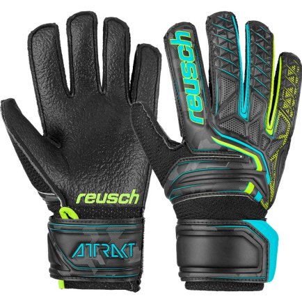 Вратарские перчатки Reusch ATTRAKT RG OPEN CUFF JUNIOR 5072615-7052 цвет: черный