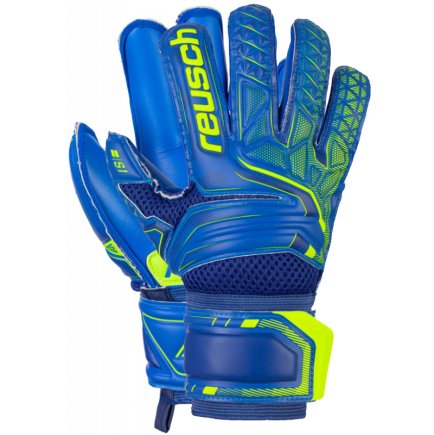 Вратарские перчатки Reusch Attrakt S1 Roll Finger Junior 5072217-4949 цвет: синий