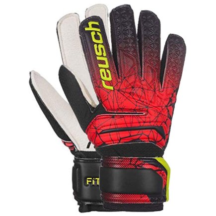 Воротарські рукавиці Reusch Fit Control RG Open Cuff Junior 3972615-705 колір: чорний/червоний