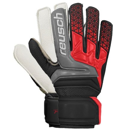 Воротарські рукавиці Reusch Prisma RG Easy Fit Junior 3872615-705 колір: чорний/червоний