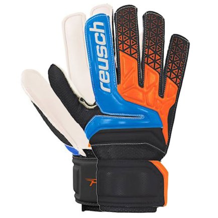 Вратарские перчатки Reusch PRISMA SD EASY FIT JUNIOR 3872515-467 цвет: черный/синий/оранжевый