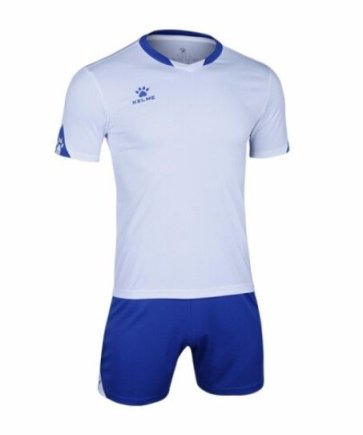 Футбольная форма Kelme GIRONA 3803099.9104 детская цвет: белый/синий