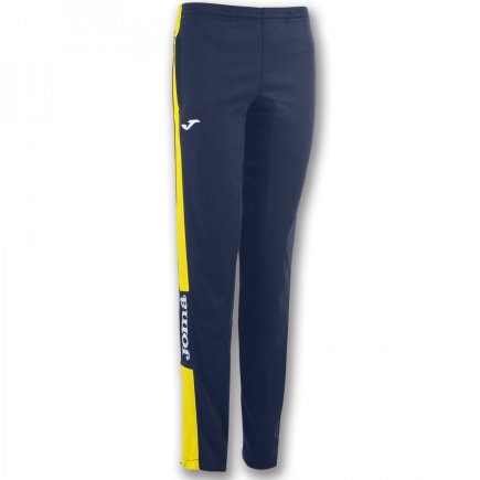 Спортивные штаны женские Joma CHAMPION IV WOMAN 900450.309 цвет: темно-синий/желтый