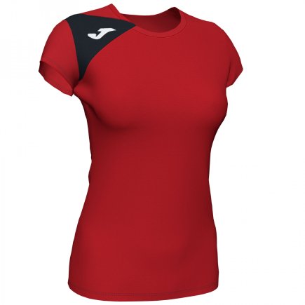 Футболка женская Joma SPIKE II 900868.601 цвет: красный/черный