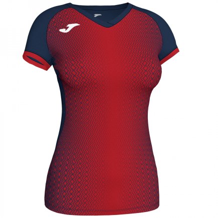 Футболка жіноча Joma SUPERNOVA 900890.336 колір: темно-синій/червоний