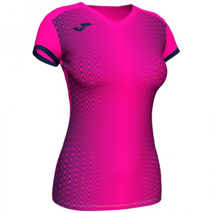 Футболка жіноча Joma SUPERNOVA 900890.033 колір: рожевий/темно-синій