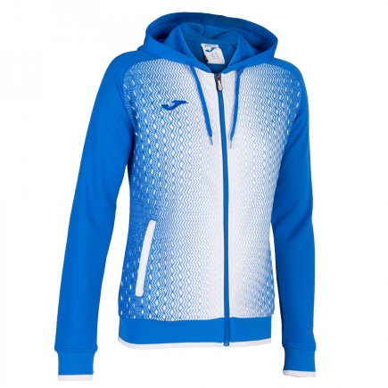 Спортивная кофта Joma SUPERNOVA 900891.702 женская цвет: голубой/белый