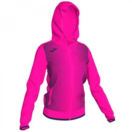 Спортивна кофта Joma SUPERNOVA 900891.033 жіноча колір: рожевий/темно-синій