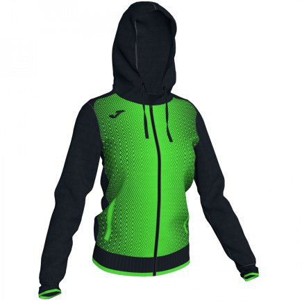 Спортивна кофта Joma SUPERNOVA 900891.117 жіноча колір: чорний/зелений